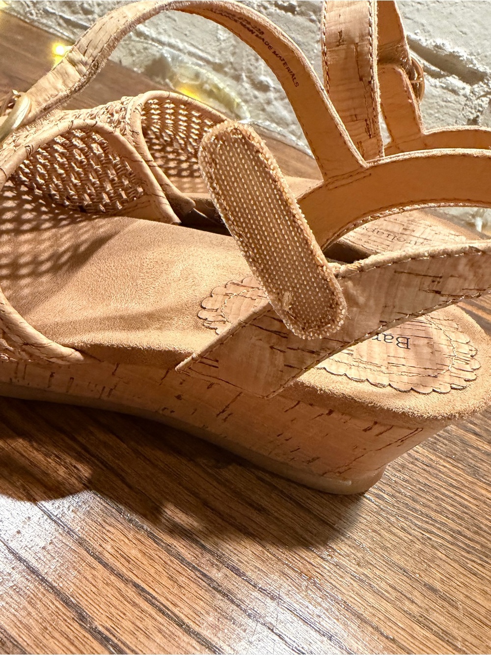 BareTraps Woven Beige Slingback Sandals - Picture 6 of 12